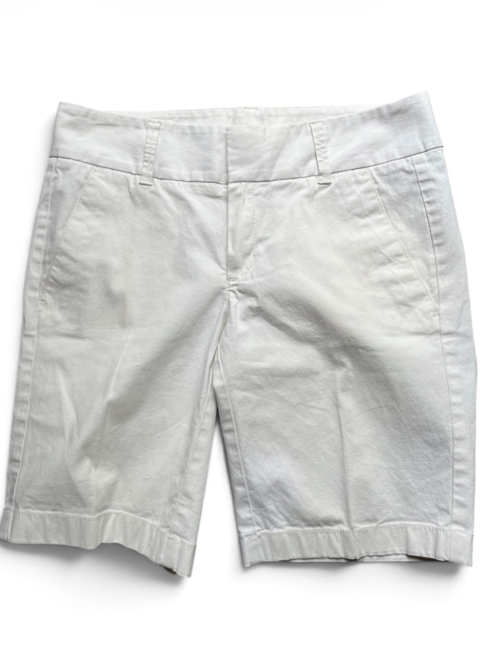 J.Crew women’s size 00 White Cotton Blend Bermuda Shorts